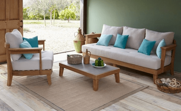 Sofa gỗ nội thất  cho gia đình hiện đại