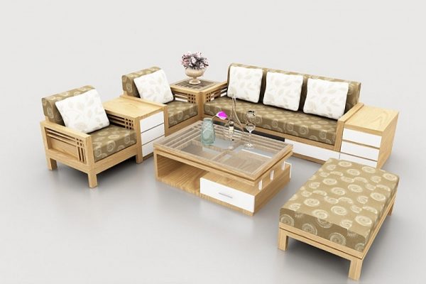 Sofa gỗ thiết kế sang trọng, hiện đại phù hợp với mọi không gian 